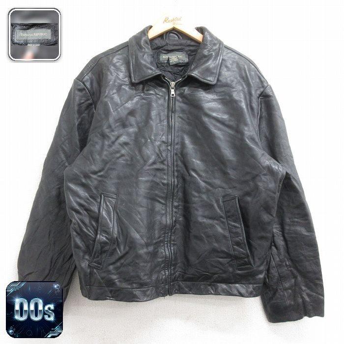 BANANA REPUBLIC（バナナリパブリック） XL/古着 長袖 レザー 