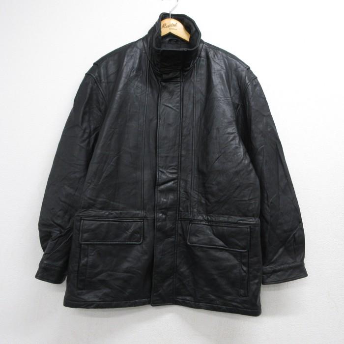 珍品　LONDON FOG ブルゾン London XL/古着 ロンドンフォグ LONDON FOG 長袖 レザー ジャケット