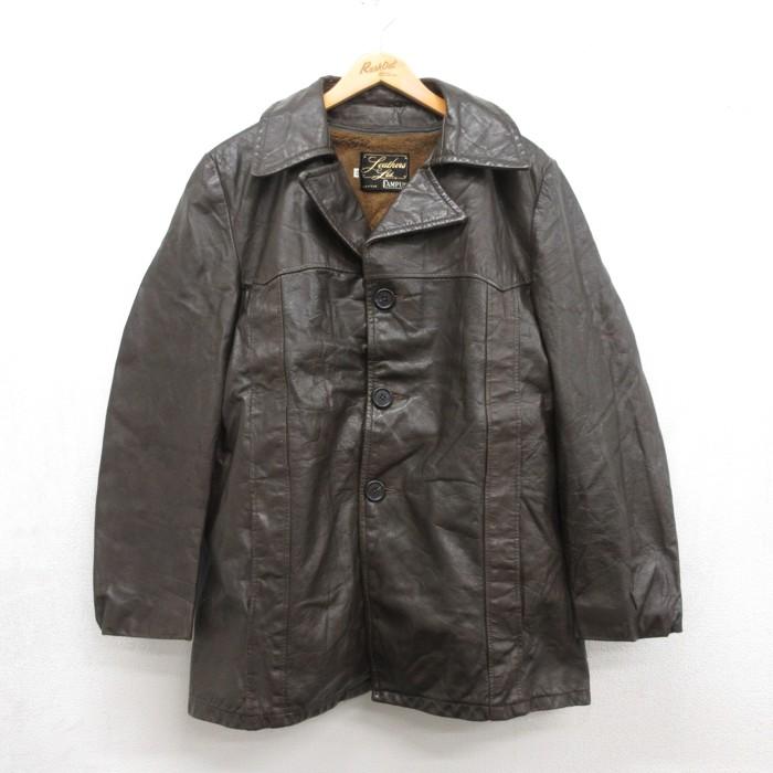 古着 レザージャケット 本革 noill L/古着 Leathers Ltd. 長袖 レザー ジャケット メンズ 80年代 80s