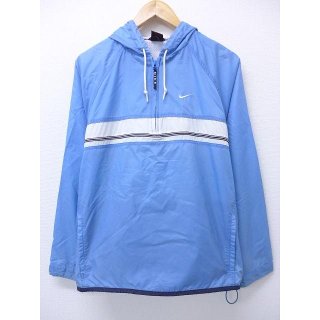 L 古着 ナイロン ジャケット パーカー ロゴ 水色 18dec11 中古 メンズ アウター ウインドブレーカー Ouny 古着屋rushout 通販 Yahoo ショッピング