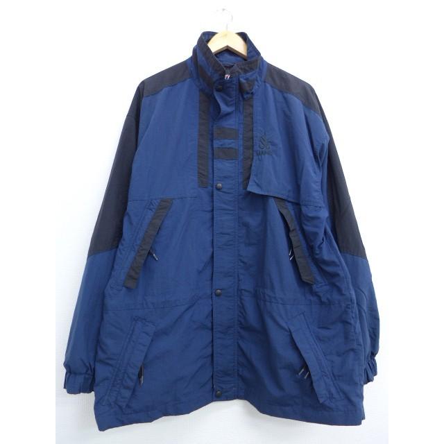 L 古着 長袖 ナイロン ジャケット ヒルトン Maine 刺繍 紺 19oct10 中古 メンズ アウター ウインドブレーカー Ouny 古着屋rushout 通販 Yahoo ショッピング