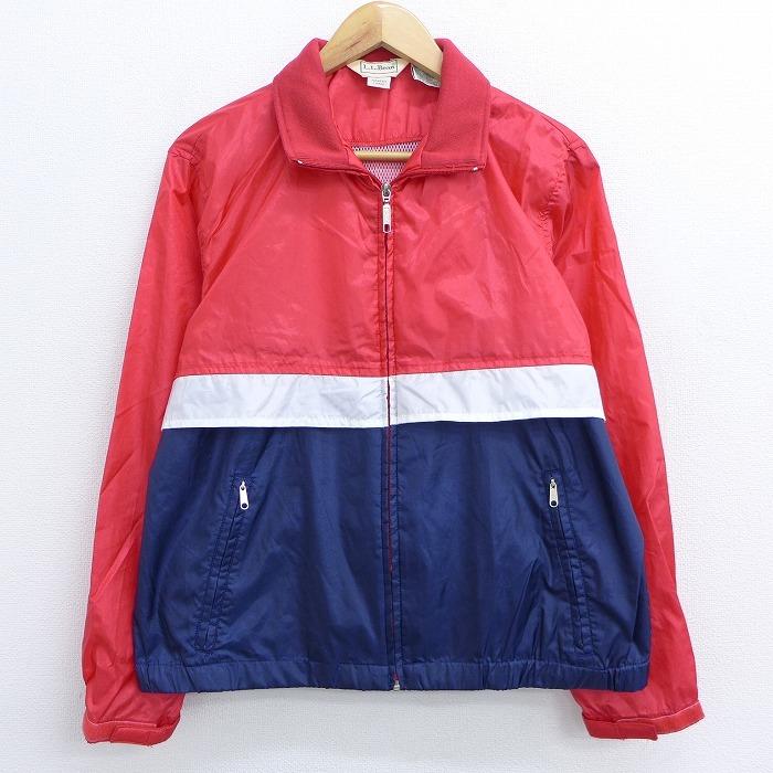 M 古着 長袖 ナイロン ジャケット エルエルビーン Llbean マルチカラー 赤他 レッド oct29 中古 メンズ アウター ウインドブレーカー Ouny 古着屋rushout 通販 Yahoo ショッピング