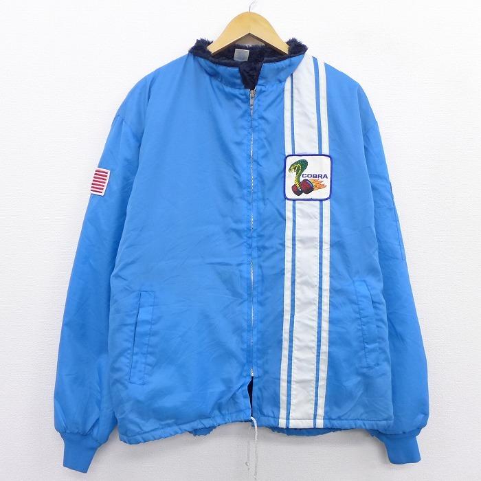 Xl 古着 長袖 ナイロン ジャケット 80s コブラ フォード 星条旗 水色 内側ボア Spe nov17 中古 メンズ アウター ウインドブレーカー Ouny 古着屋rushout 通販 Yahoo ショッピング