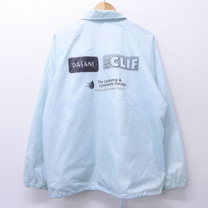 L 古着 長袖 ナイロン ジャケット 00s ディズニー Disney ミッキー Mickey Mouse マラソン 企業ロゴ 水色 dec18 中古 メンズ アウター ウインドブレーカー Ouny 古着屋rushout 通販 Yahoo ショッピング