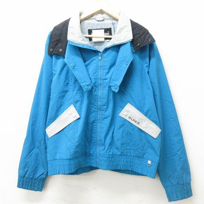 M 古着 ヘリーハンセン 長袖 ナイロン ジャケット メンズ 90s 水色 21sep24 中古 アウター ウインドブレーカー Ouny 古着屋rushout 通販 Yahoo ショッピング