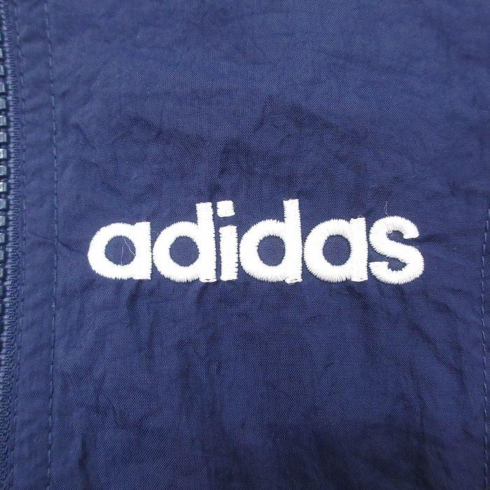 XL/古着 アディダス adidas 長袖 ナイロン ジャケット メンズ 90s ワンポイントロゴ マルチカラー ラグラン 大きいサイズ 紺他 ネイビ｜furugiyarushout｜03