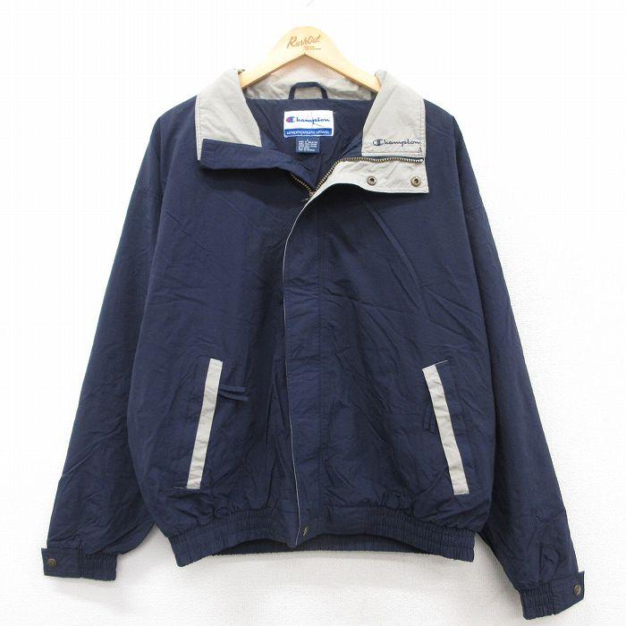 Champion（チャンピオン） L/古着 長袖 ナイロン ジャケット メンズ 