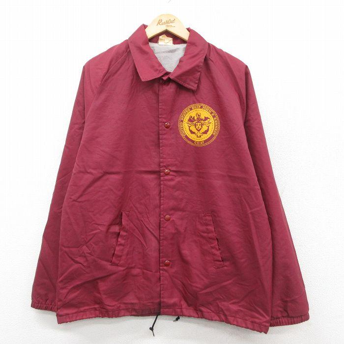 L/古着 チョークライン 長袖 ナイロン ジャケット メンズ 90s CV-67