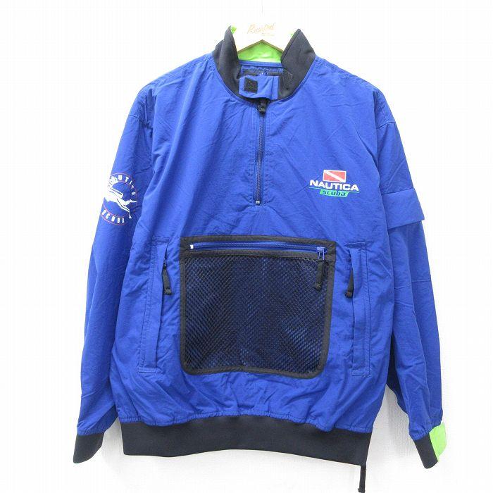 NAUTICA（ノーティカ） L/古着 長袖 ブランド ハーフジップ ナイロン