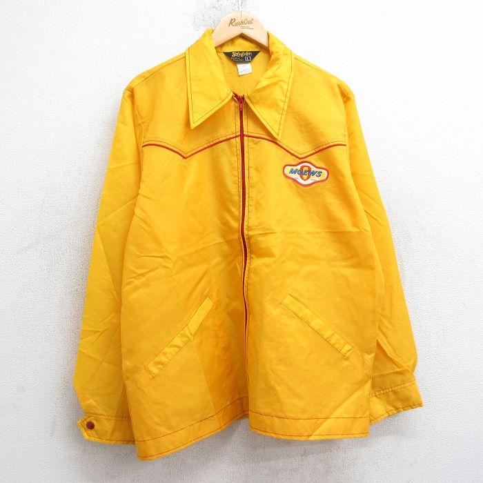 L/古着 スイングスター 長袖 ナイロン ジャケット メンズ 80年代 80s