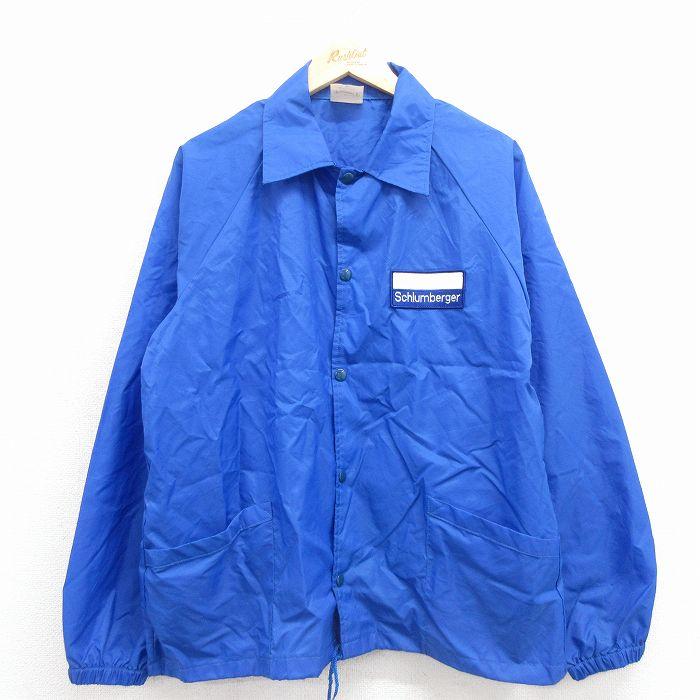 M/古着 長袖 ナイロン ジャケット メンズ 90年代 90s Schlumberger