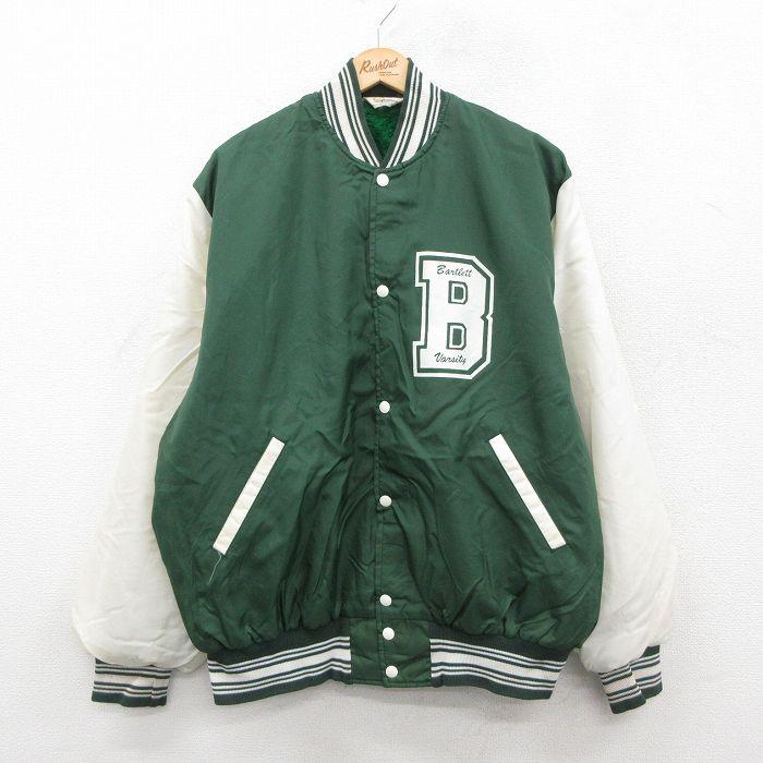 XL/古着 長袖 ナイロン ジャケット メンズ 80年代 80s Bartlett 大きい