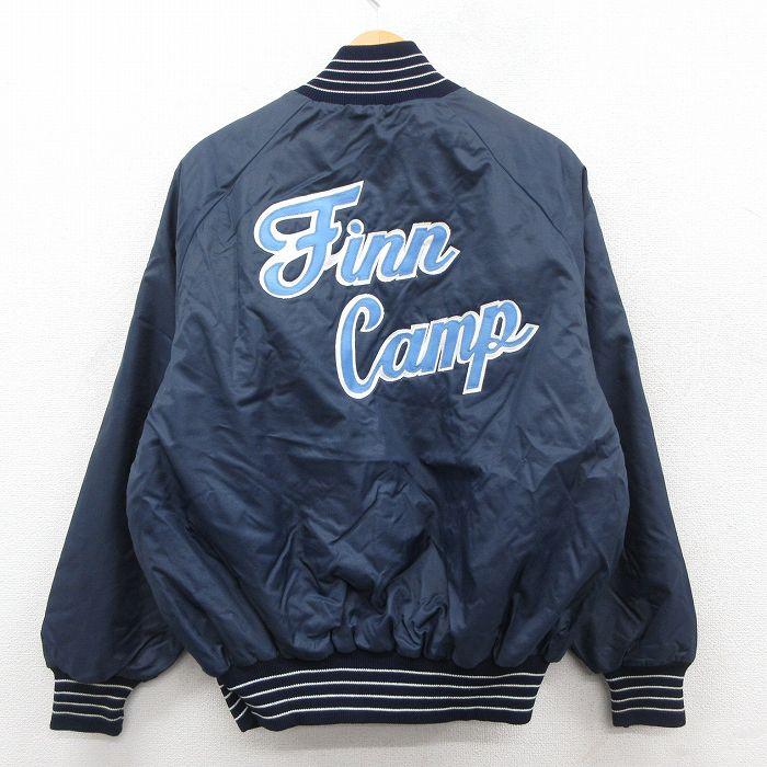 L/古着 デロング 長袖 ナイロン ジャケット メンズ 90年代 90s Finn