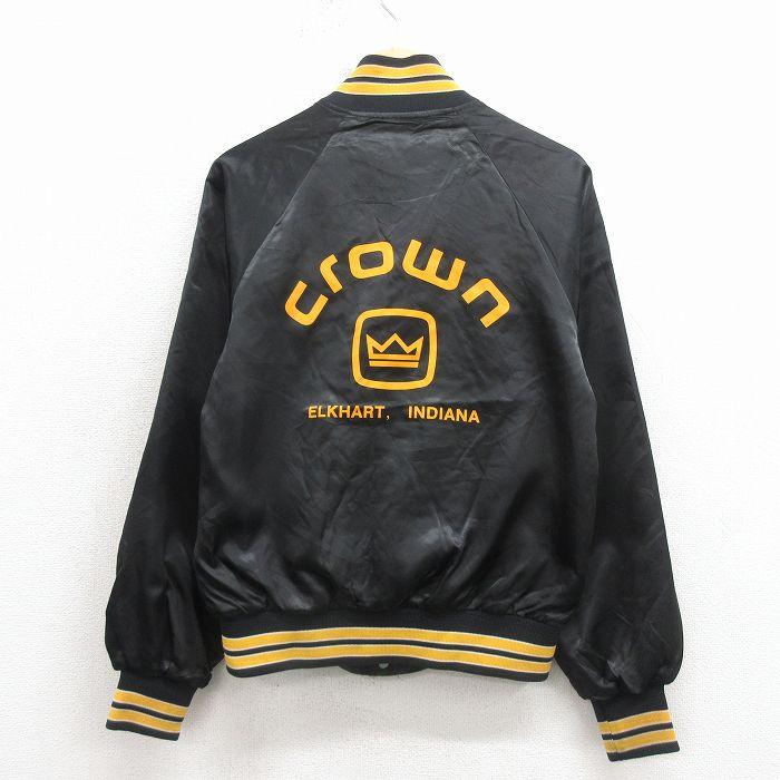 S/古着 長袖 ナイロン ジャケット メンズ 80年代 80s クラウン 