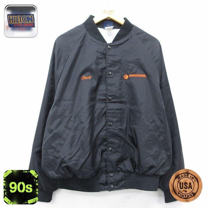 XL/古着 ヒルトン 長袖 ナイロン ジャケット メンズ 90年代 90s 