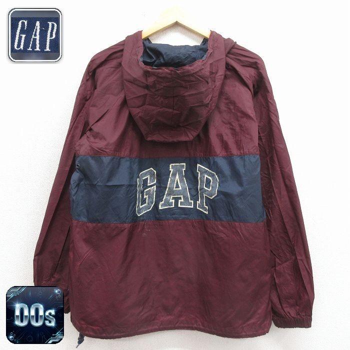 GAP（ギャップ） M/古着 長袖 ハーフジップ ナイロン ジャケット 