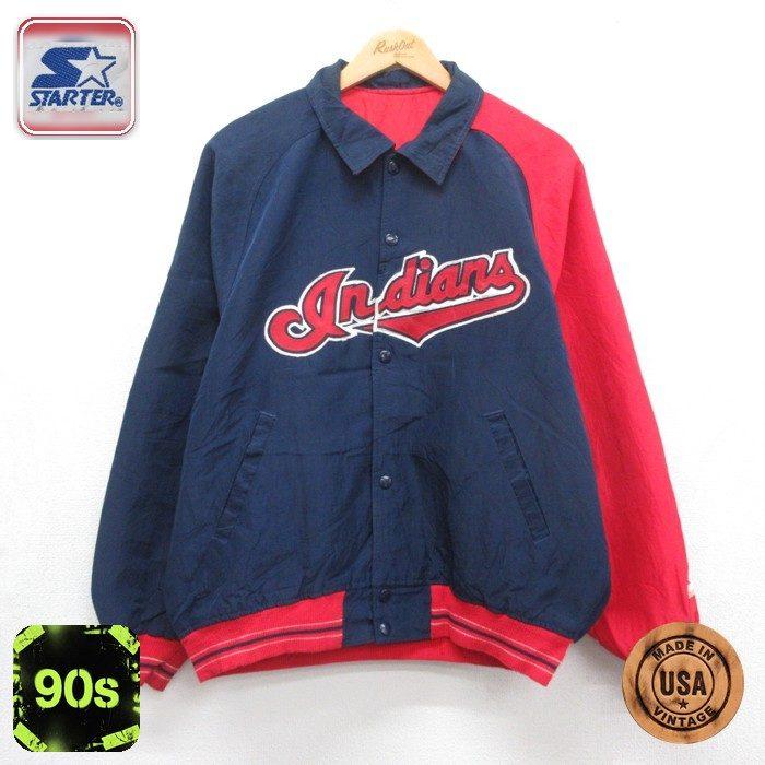 MLB L/古着 スターター STARTER 長袖 ナイロン ジャケット メンズ 90