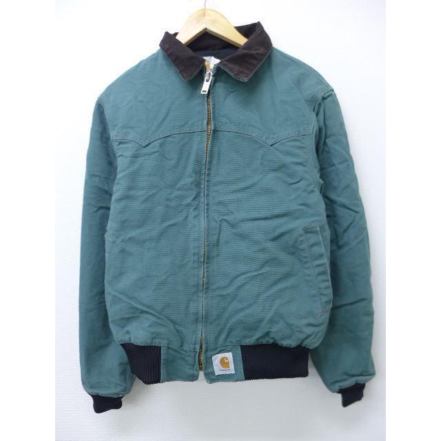M 古着 ジャケット カーハート Carhartt ロゴ 緑 グリーン 18dec05 中古 メンズ アウター ジャンパー ブルゾン Our 古着屋rushout 通販 Yahoo ショッピング