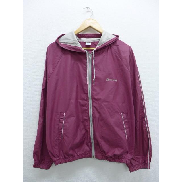 L/古着 長袖 ブランド ジャケット パーカー コンバース 紫 パープル  