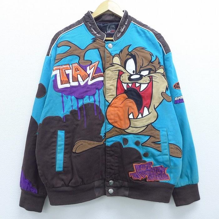 XL/古着 長袖 レーシング ジャケット LOT29 ルーニーテューンズ XL/古着 長袖 レーシング ジャケット LOT29 ルーニーテューンズ
