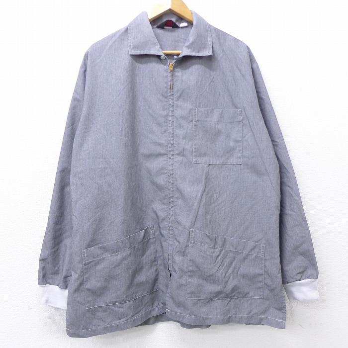 Xl 古着 長袖 ジャケット 80s 大きいサイズ ロング丈 グレー sep10 中古 メンズ アウター ジャンパー ブルゾン Our 古着屋rushout 通販 Yahoo ショッピング