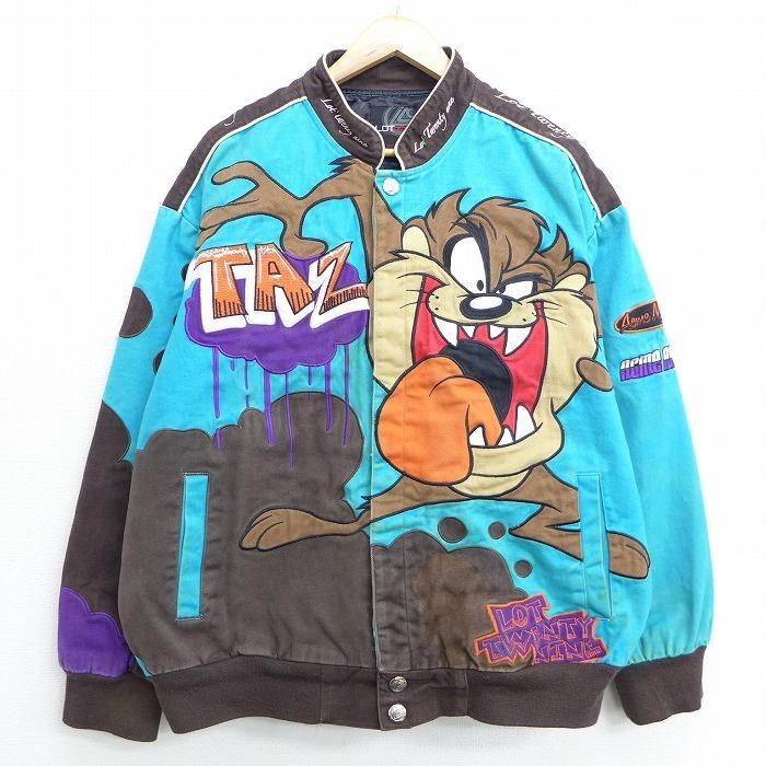XL/古着 長袖 レーシング ジャケット LOT29 ルーニーテューンズ XL/古着 長袖 レーシング ジャケット LOT29 ルーニーテューンズ