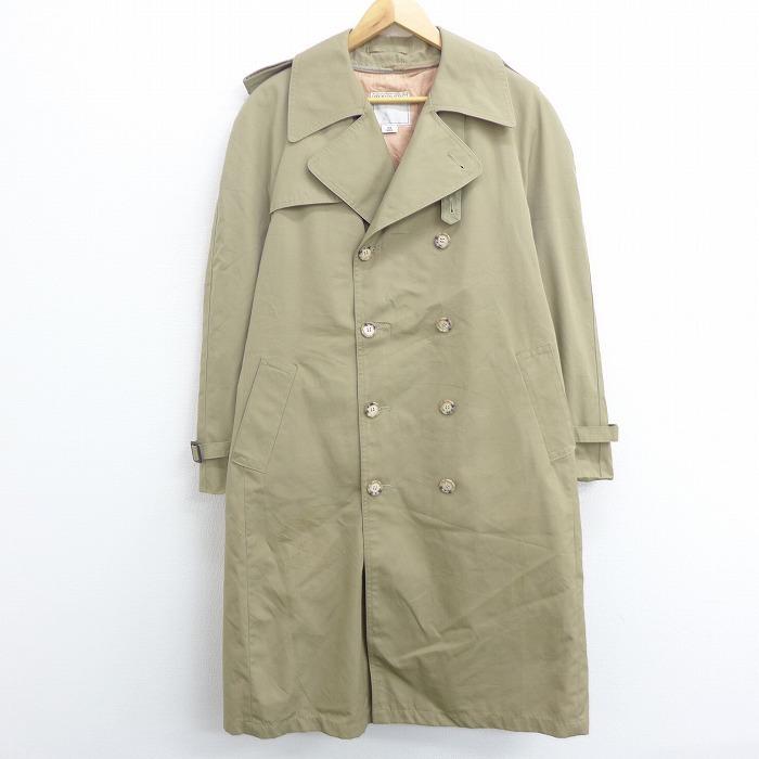 L 古着 長袖 ジャケット トレンチ コート 80s ラグラン ロング丈 ベージュ カーキ nov06 中古 メンズ アウター ジャンパー ブルゾン Our 古着屋rushout 通販 Yahoo ショッピング