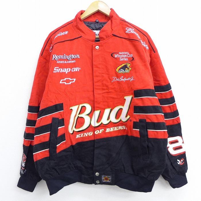 XL/古着 長袖 レーシング ジャケット ジェフハミルトン JH DESIGN  