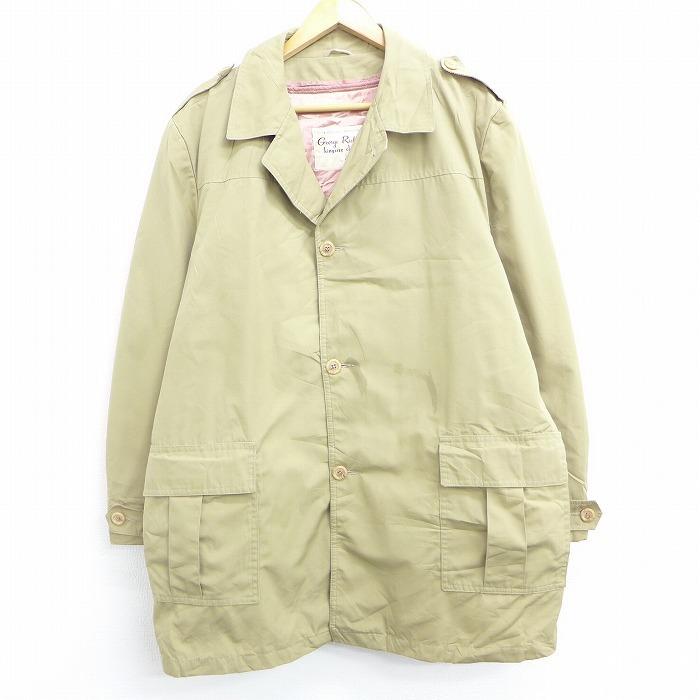 Xl 古着 長袖 コート 大きいサイズ ロング丈 ベージュ カーキ 内側ウール dec09 中古 メンズ アウター Our 古着屋rushout 通販 Yahoo ショッピング