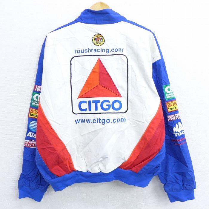 XL/古着 長袖 レーシング ジャケット シットゴー Ford NASCAR 刺繍  