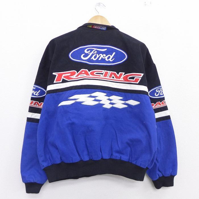XL/古着 長袖 レーシング ジャケット フォード Ford NASCAR 刺繍 XL/古着 長袖 レーシング ジャケット フォード Ford NASCAR 刺繍