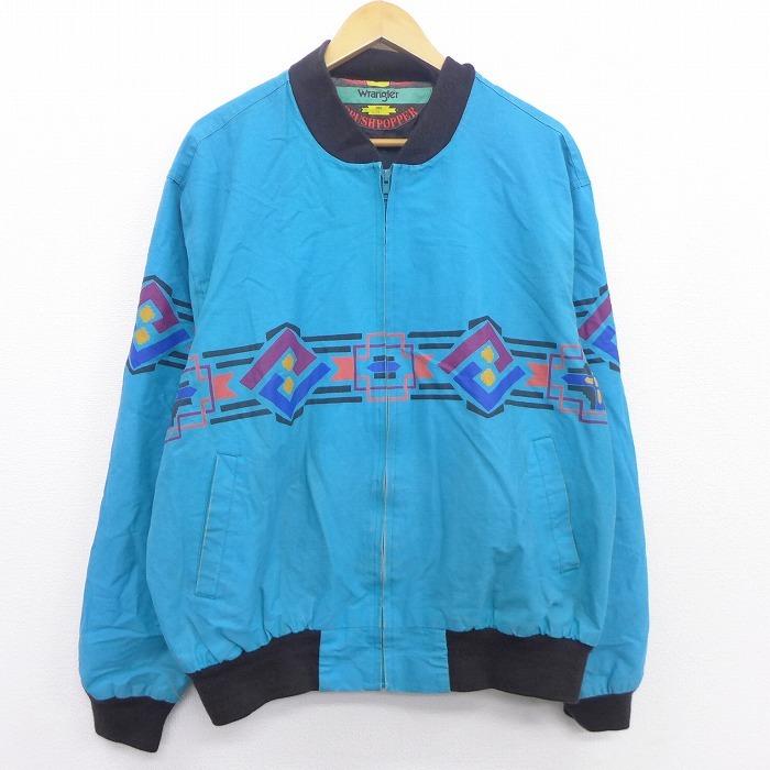Wrangler XL/古着 長袖 ジャケット 80s ラングラー ネイティブ柄 Wrangler XL/古着 長袖 ジャケット 80s ラングラー ネイティブ柄
