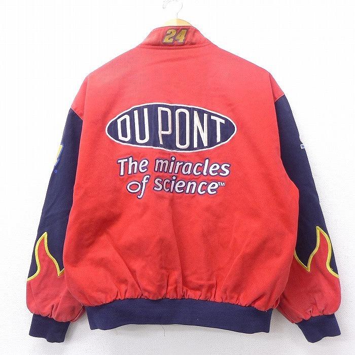 XL/古着 長袖 レーシング ジャケット 00s ジェフハミルトン デュポン 