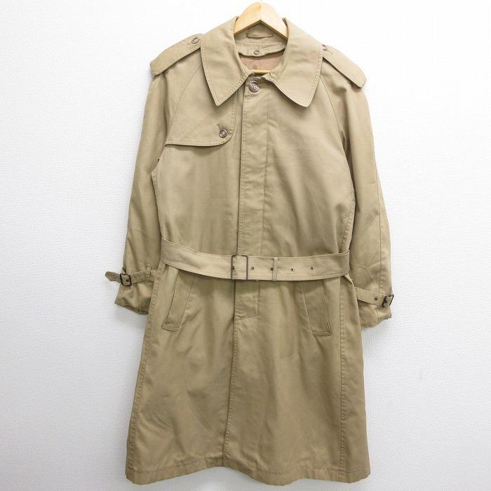 M 古着 長袖 トレンチ コート 80s ラグラン ロング丈 ベージュ カーキ 21feb10 中古 メンズ アウター Our 古着屋rushout 通販 Yahoo ショッピング