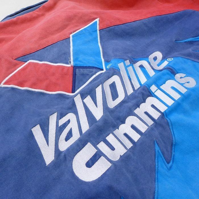 XL/古着 長袖 レーシング ジャケット Valvoline Cummins NASCAR 刺繍 