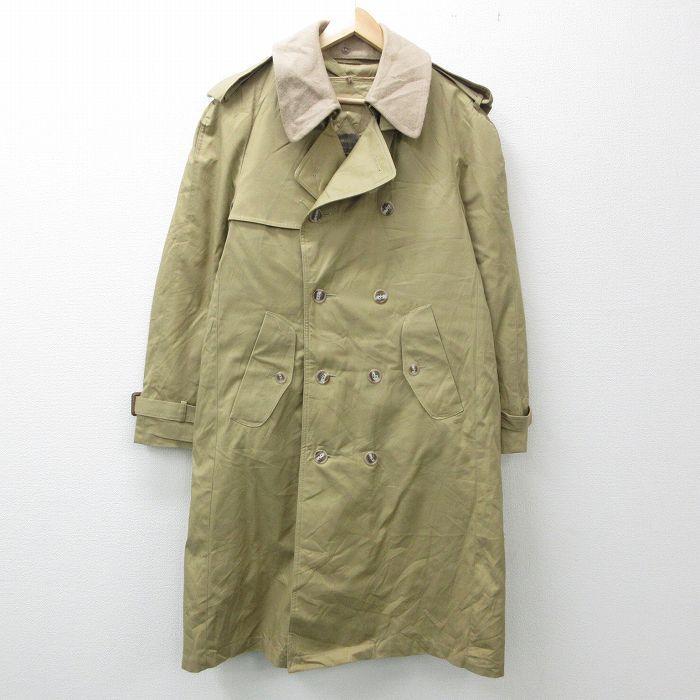 L 古着 長袖 トレンチ コート メンズ 90s ロング丈 ベージュ カーキ 22jan05 中古 アウター Our 古着屋rushout 通販 Yahoo ショッピング