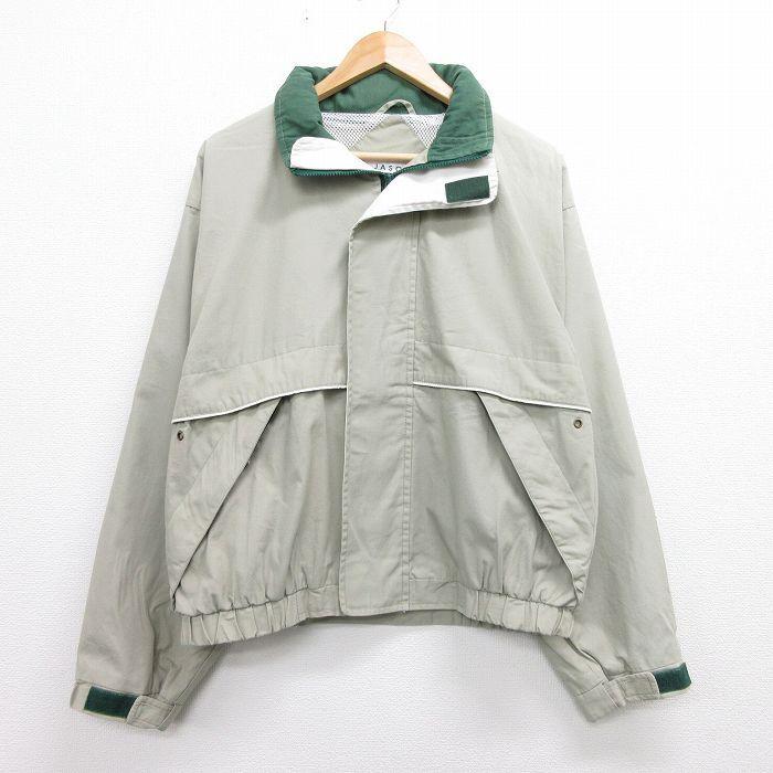 L 古着 長袖 ジャケット メンズ 90s ベージュ カーキ 内側メッシュ 22jan31 中古 アウター ジャンパー ブルゾン Our 古着屋rushout 通販 Yahoo ショッピング