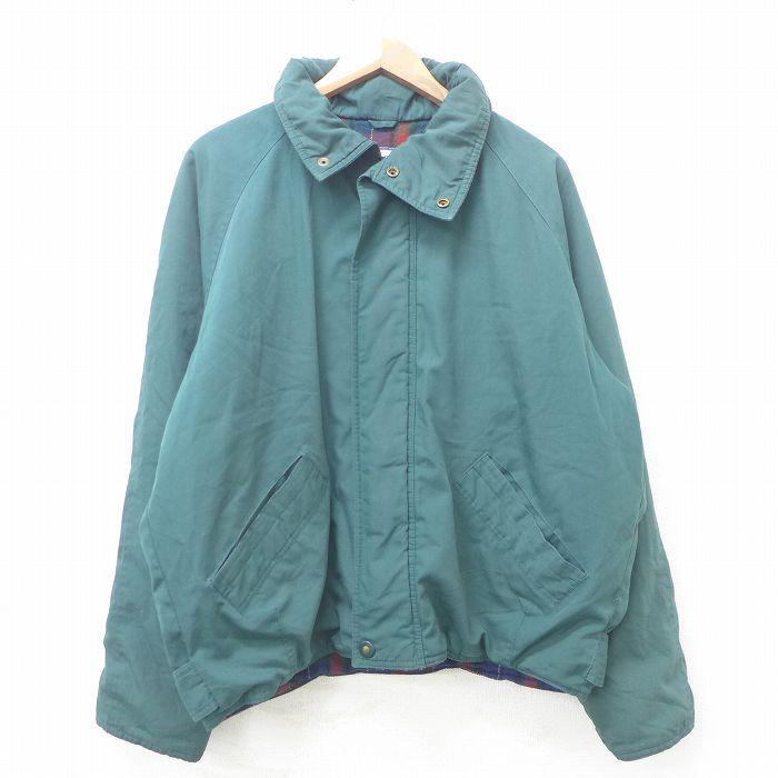Xl 古着 長袖 ジャケット メンズ 90s ラグラン 緑 グリーン 22feb09 中古 アウター ジャンパー ブルゾン Our2117 古着屋rushout 通販 Yahoo ショッピング