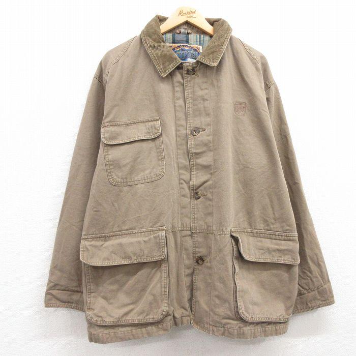 20%OFF】XL/古着 Dunbrooke 長袖 ジャケット メンズ ups ダック地 