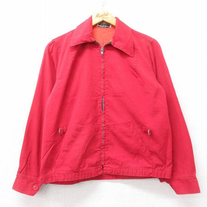 M/古着 長袖 ジャケット メンズ 70s 赤 レッド 25sep10 中古 アウター