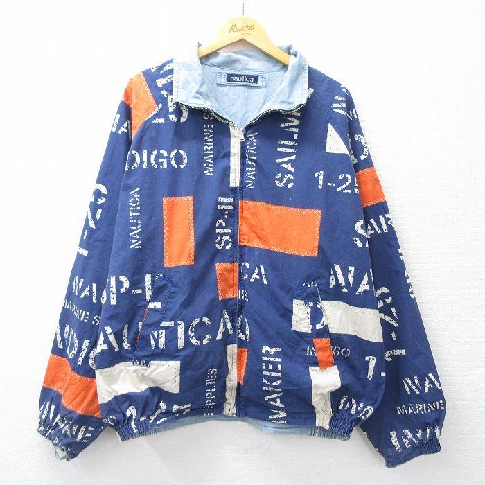 NAUTICA（ノーティカ） XL/古着 長袖 ブッシュ ジャケット スイング 