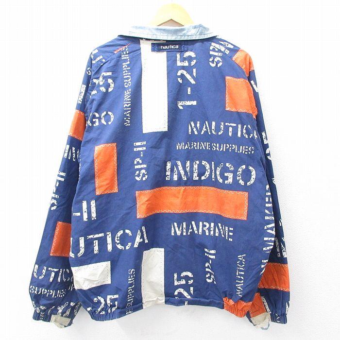 NAUTICA（ノーティカ） XL/古着 長袖 ブッシュ ジャケット スイング 