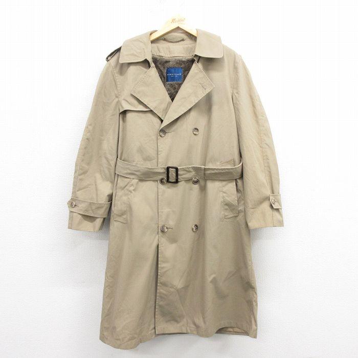 L/古着 タウンクラフト 長袖 トレンチ コート メンズ 90年代 90s