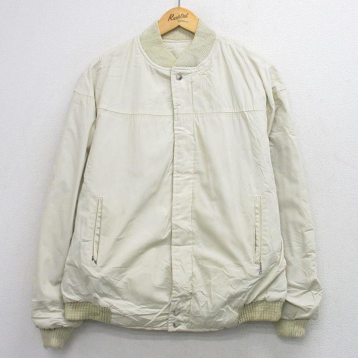 XL/古着 カタリナ 長袖 カップショルダー ダービー ジャケット メンズ 70年代 70s 大きいサイズ 薄ベージュ【spe】 26apr01 XL/古着 カタリナ 長袖 カップショルダー ダービー ジャケット メンズ