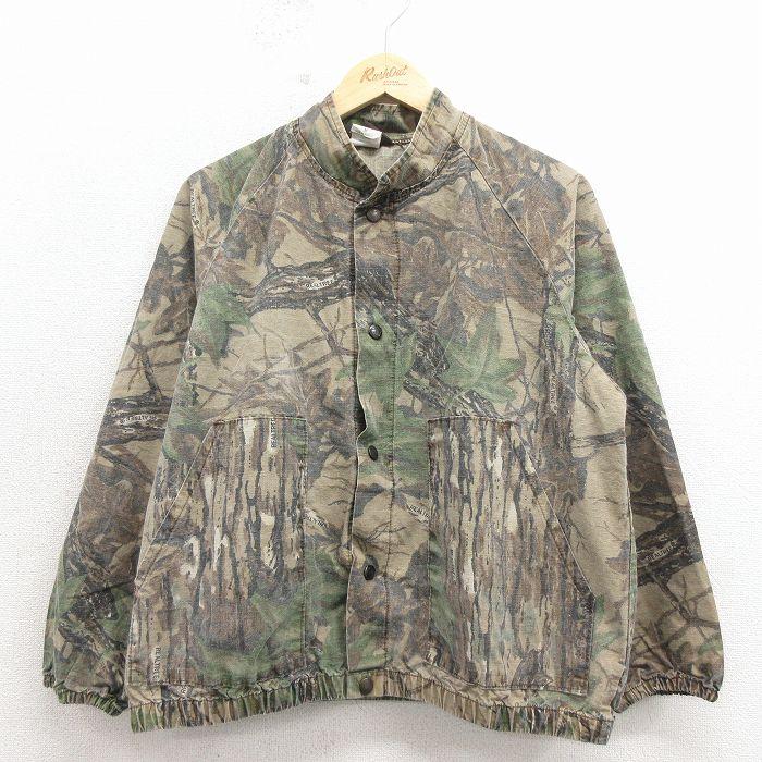XL/古着 SAFTBAK 長袖 ハンティング ジャケット メンズ 90s リアル