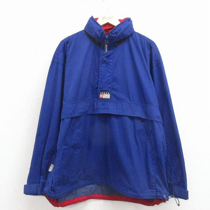 XL/古着 ラルフローレン チャップス 長袖 ブランド ハーフジップ アノラック ジャケット メンズ 90年代 90s【spe】 26apr17 XL/古着 ラルフローレン チャップス 長袖 ブランド ハーフジップ