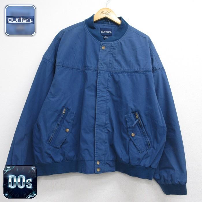 XL/古着 Puritan ピューリタン 長袖 ジャケット フルジップ メンズ 00
