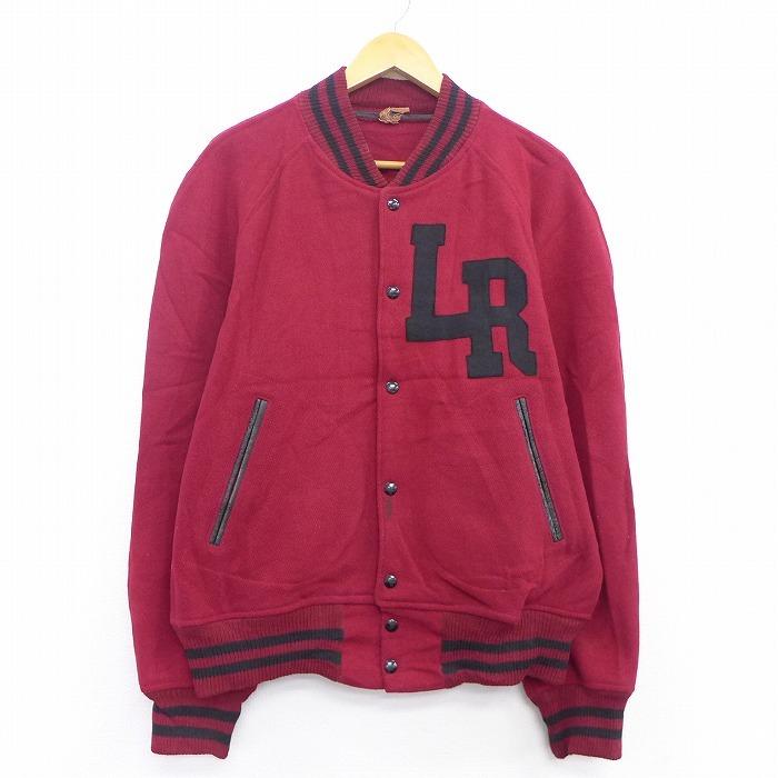 Xl 古着 長袖 スタジャン 70s Lr ラグラン ウール エンジ Spe oct23 中古 メンズ アウター ジャンパー ブルゾン Oust 古着屋rushout 通販 Yahoo ショッピング