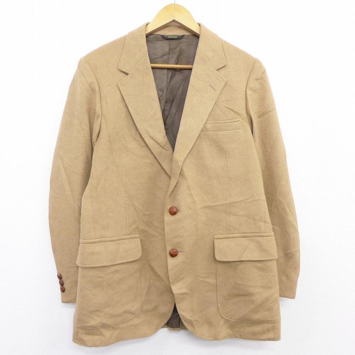 M 古着 長袖 テーラード ジャケット ウール ベージュ カーキ oct22 中古 メンズ アウター Outa 古着屋rushout 通販 Yahoo ショッピング