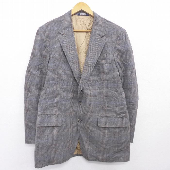 L 古着 長袖 テーラード ジャケット Allen Folly ウール グレー チェック 21jan12 中古 メンズ アウター Outa 古着屋rushout 通販 Yahoo ショッピング